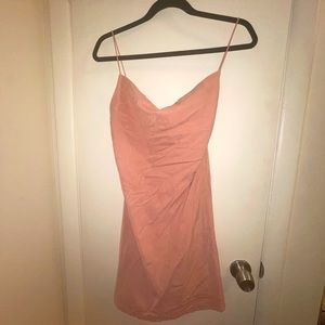 Pink Mini Dress Size Large Tied Back